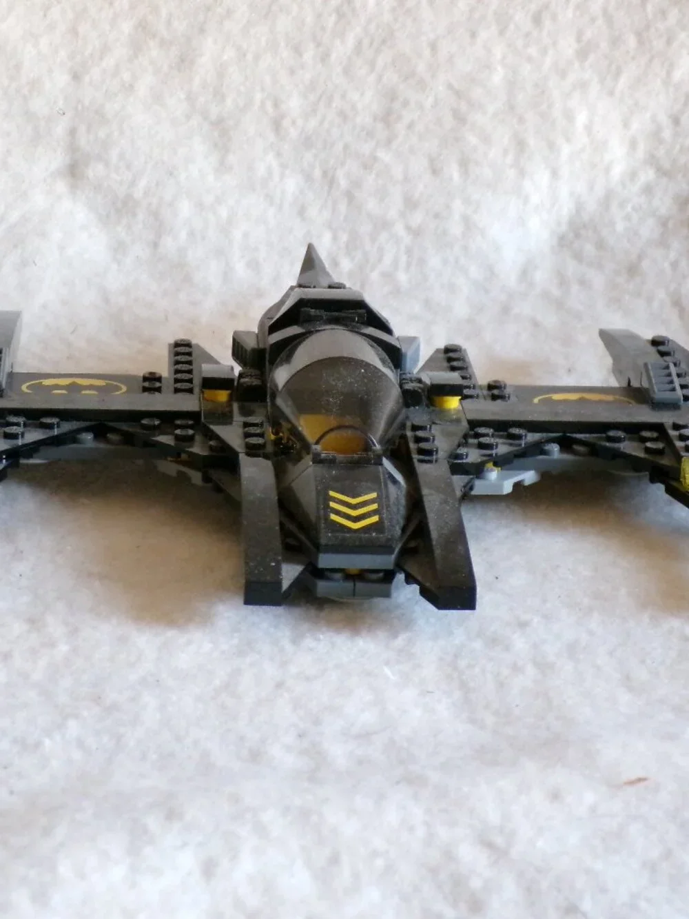 Lego Batplane with flames batman batmobile